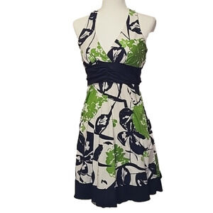 Speechless floral sun dress size 7 vintage halter fully lined